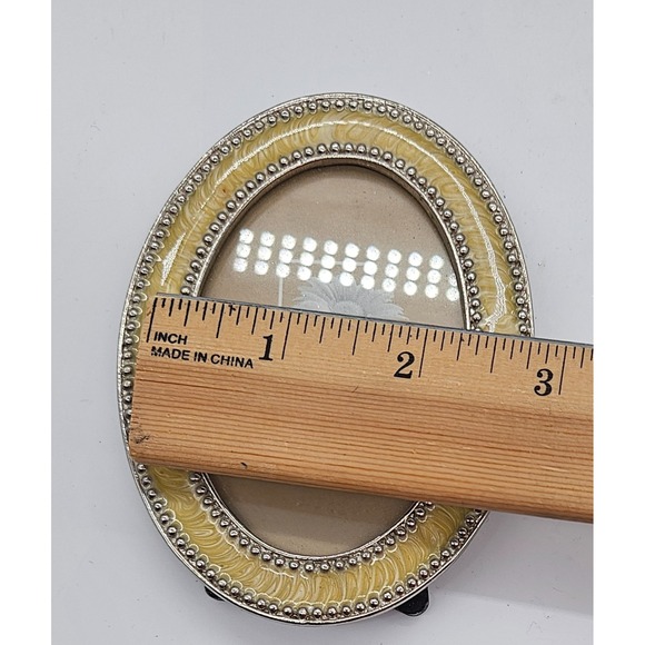 Interior Accents Oval Tabletop Photo Frame 2x3 Decorative Silver Tone Set 2 - Picture 8 of 8